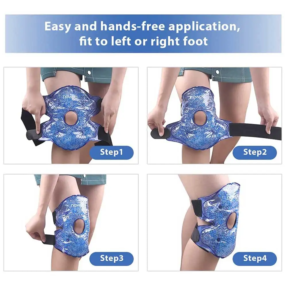 Reusable Knee Pads Medical Gel Ice Pack For Sports Injuries Hot Cold Compress Therapy Wrap After Knee Surgery Pain Relief 6