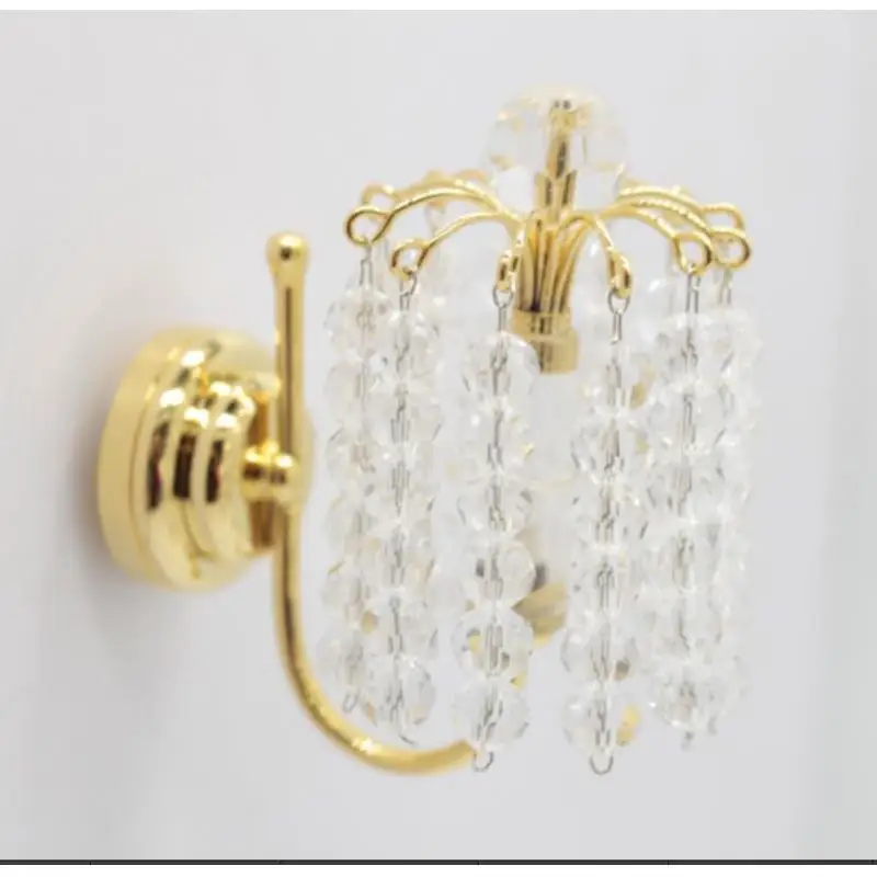 1:12 Scale Dollhouse LED Wall Lamp Life Scene Simulation Model Furniture Ornaments for Office Halls Dining Room Kitchen Decor 2