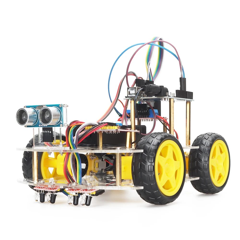 4WD Smart Robot Car Kit For Arduino Starter Programming Robotic For