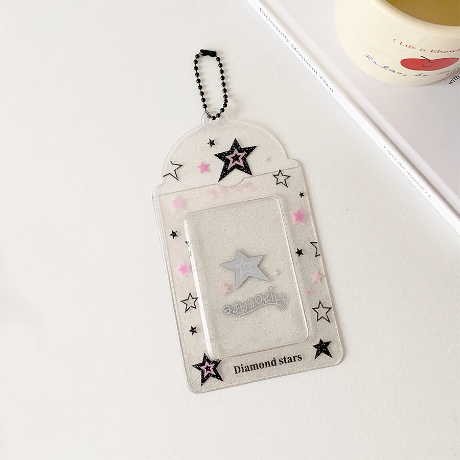 Kpop Photocard حامل المفاتيح Y2K حامل بطاقة الصور...
