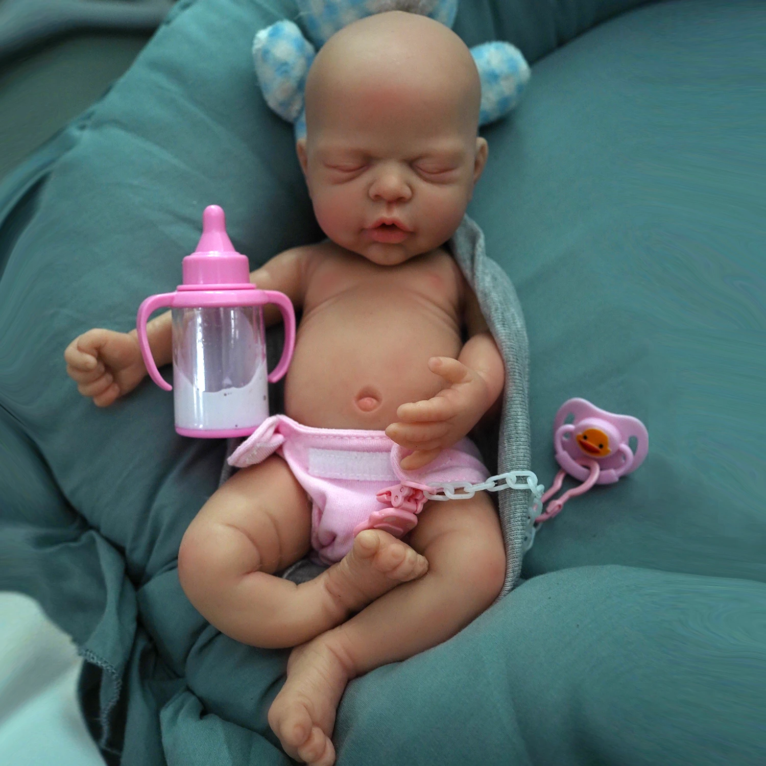 

12" Micro Preemie Full Body Silicone Baby Doll Boy "Liam" & Girl "Nova" Lifelike Reborn Doll Surprice Children Anti-Stress