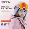 Vozapow Kids Ski Goggles Double Layer Impact Resistance Anti Fog Skiing Mask HD Snowboard Eyewear UV400 Children Snow Sunglasses 3