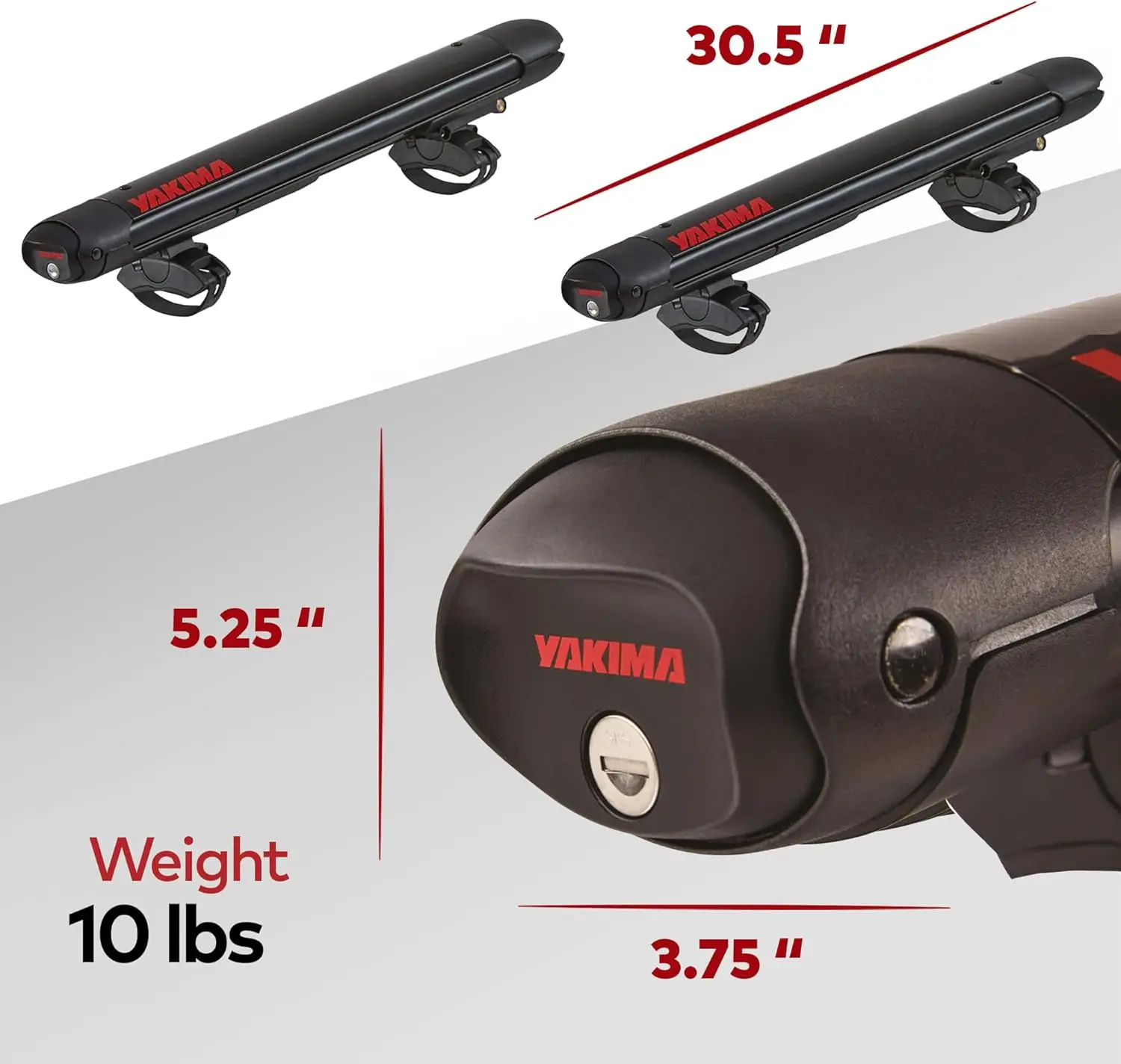 FatCat EVO 6/4 Ski Roof Rack Mount