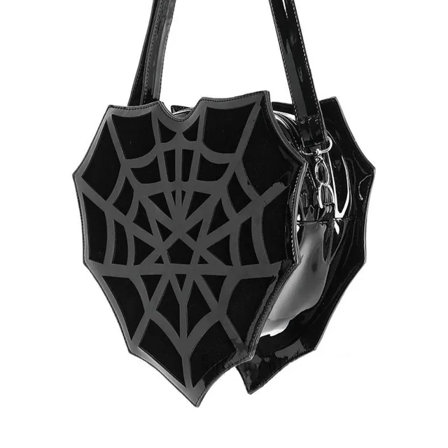 Spider Web Heart Shoulder Bag 1
