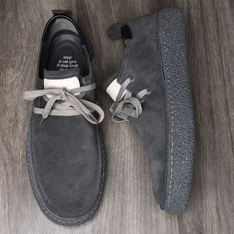 Summer Loose Fitting Leather Shoes Handmade Oxford Shoes Casual Shoes Versatile Men Leather Shoes Classic Man Business Sneakers 3