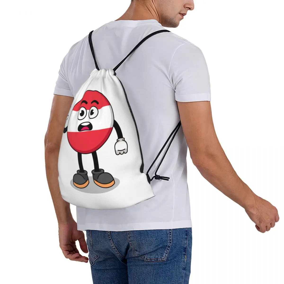 Drawstring Bag Backpack shoe bag cloth bag shoulder bag drawstring backpack