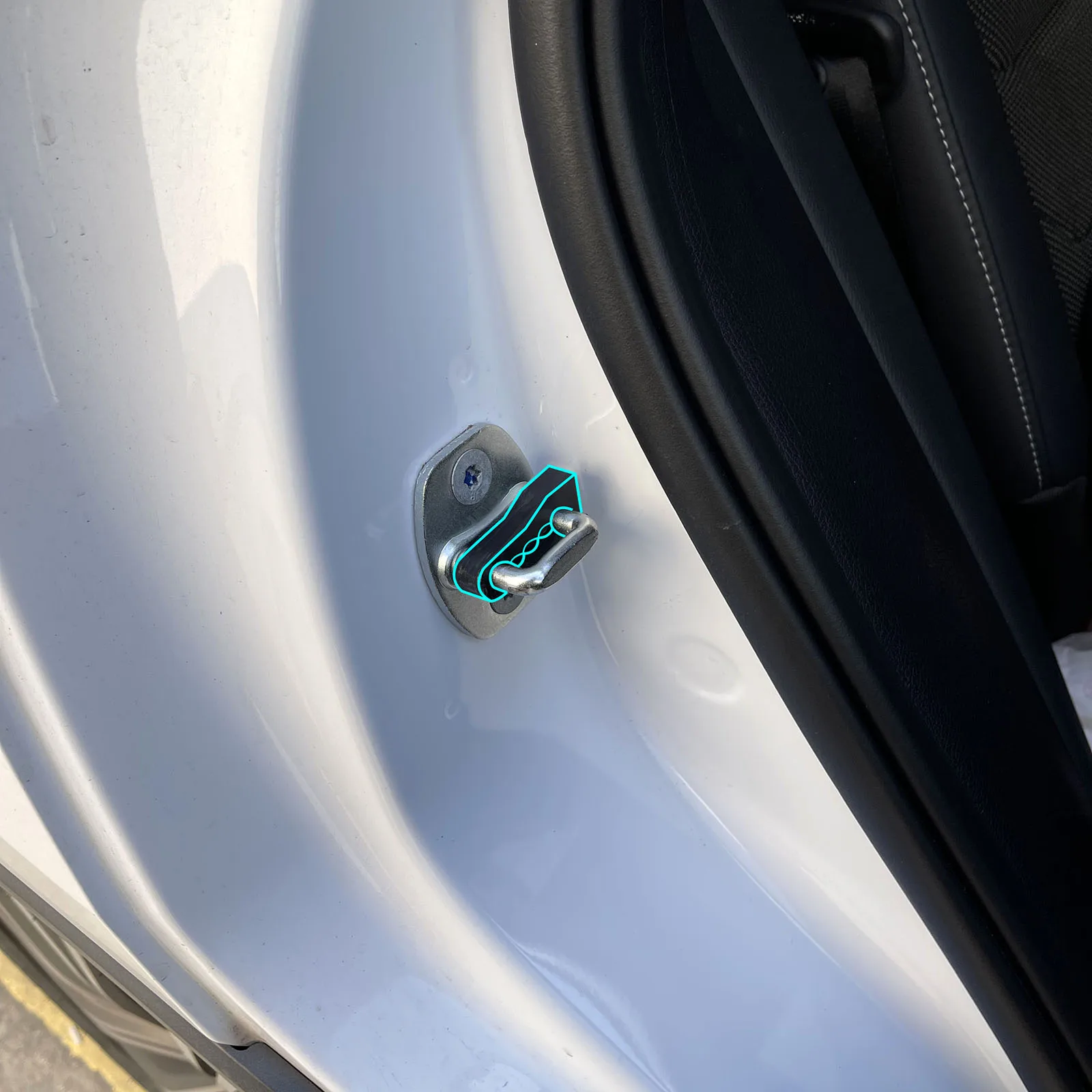 Sound Deadener Car Door Lock Sound Deadener Damper Buffer Hyundai Verna Elantra GT Accent i20 i30 Rattling Screaks Deaf Soundproofing seal