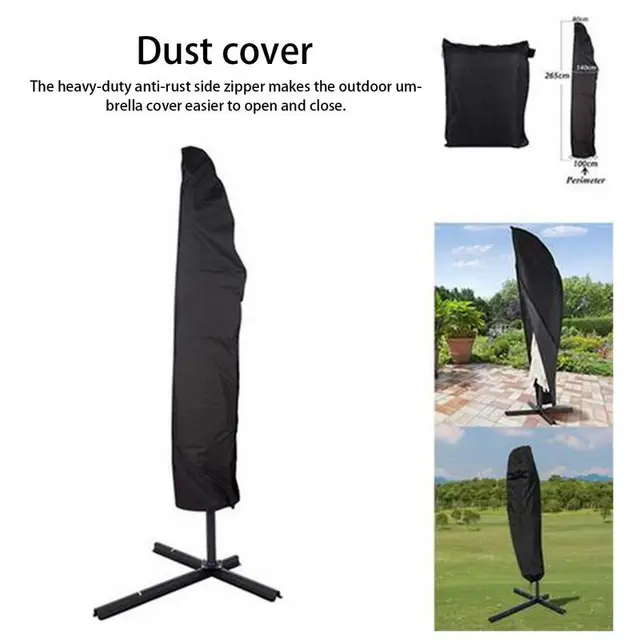 190 Cm -Es Teraszos Parasol Burkolat Vízálló Oxford Ruhás Esernyő Fedőlapa Kültéri Esernyők Borítóval Porcofertel És Lélegzővel - Image 3