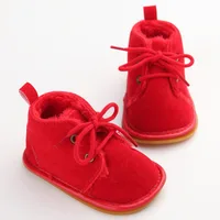 Spring And Autumn New Girl Baby Bow Anti Slip Soft Sole Princess Shoes Red New Year Christmas Bow Walking Shoes 2