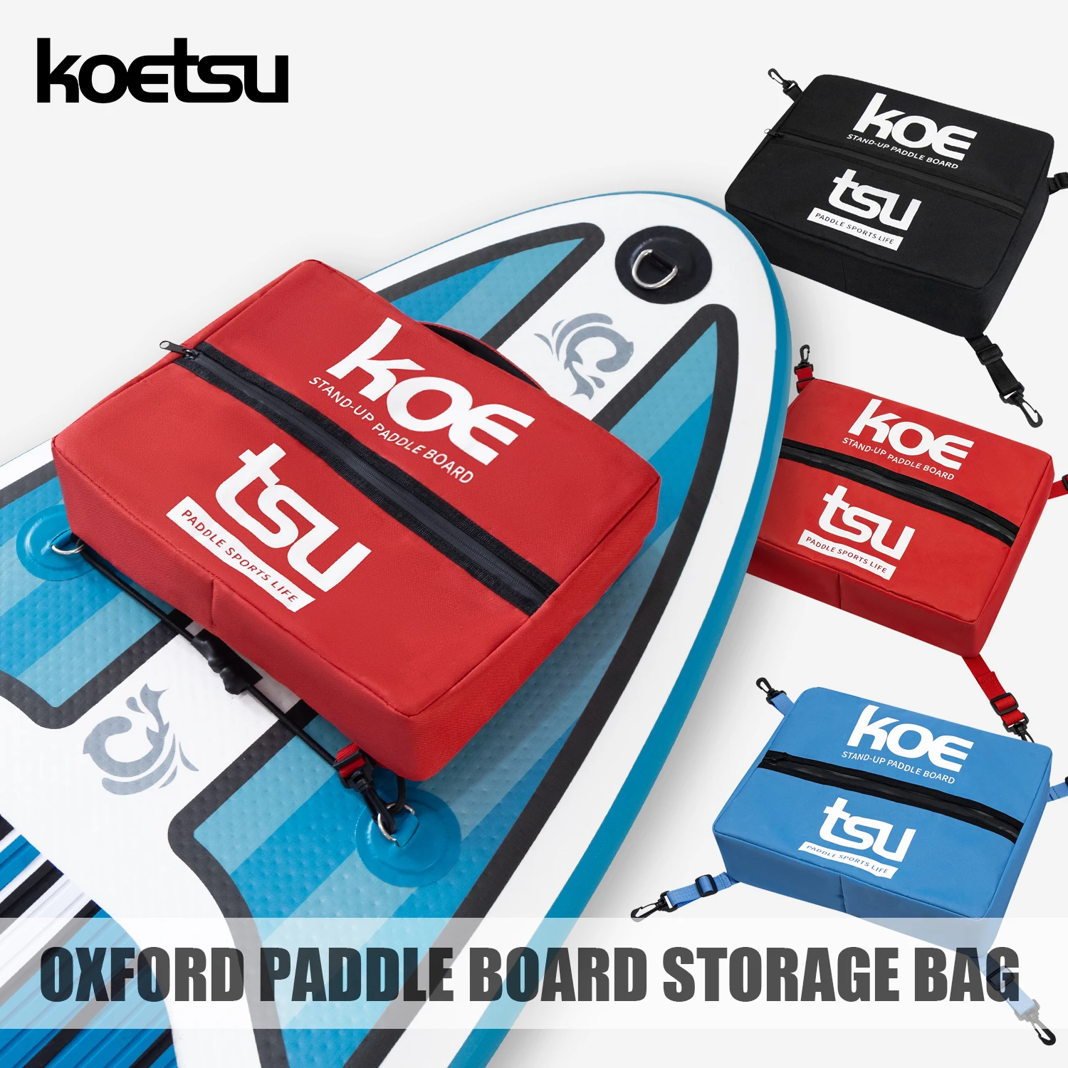 KOETSU Water Adventure Deck Bag - Stylish Elastic Mesh Storage, Multi-Color Options