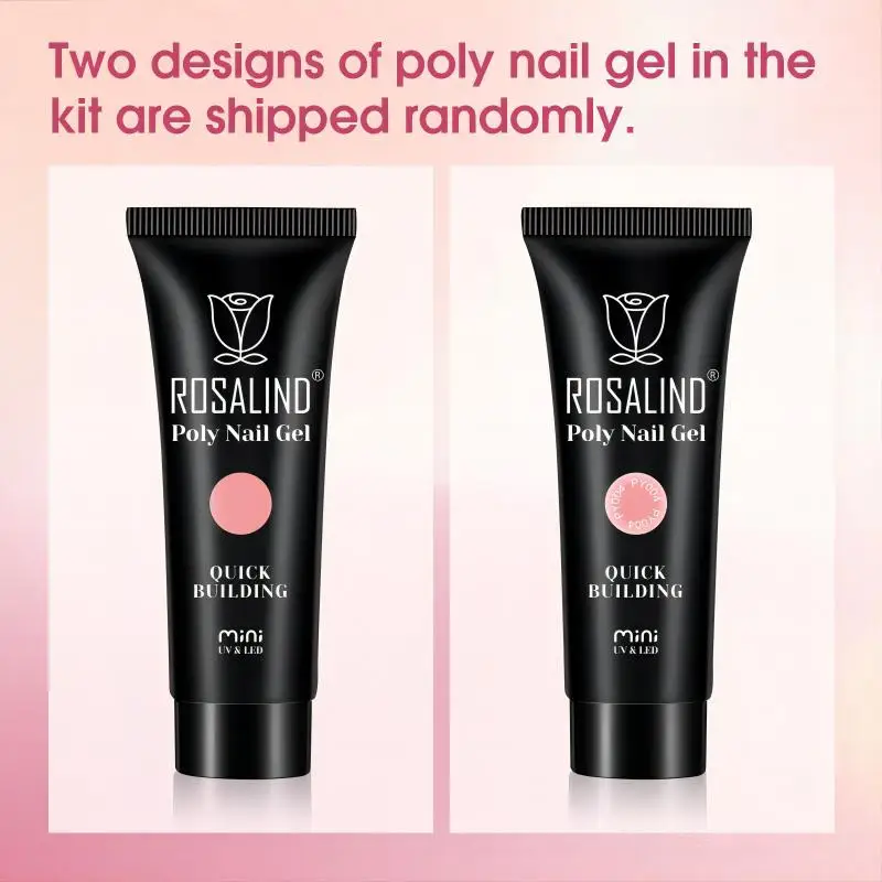 ROSALIND Poly Acrylic Gel For Manicure 12/15/30/60ML Nail Gel For Extension Poly Nail Gel Art Poly Painting Gel polish 5