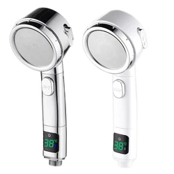 Digital Adjustable Shower Head Spraying Head Handheld Pressurized Shower Spraying Head Bathroom Accessories