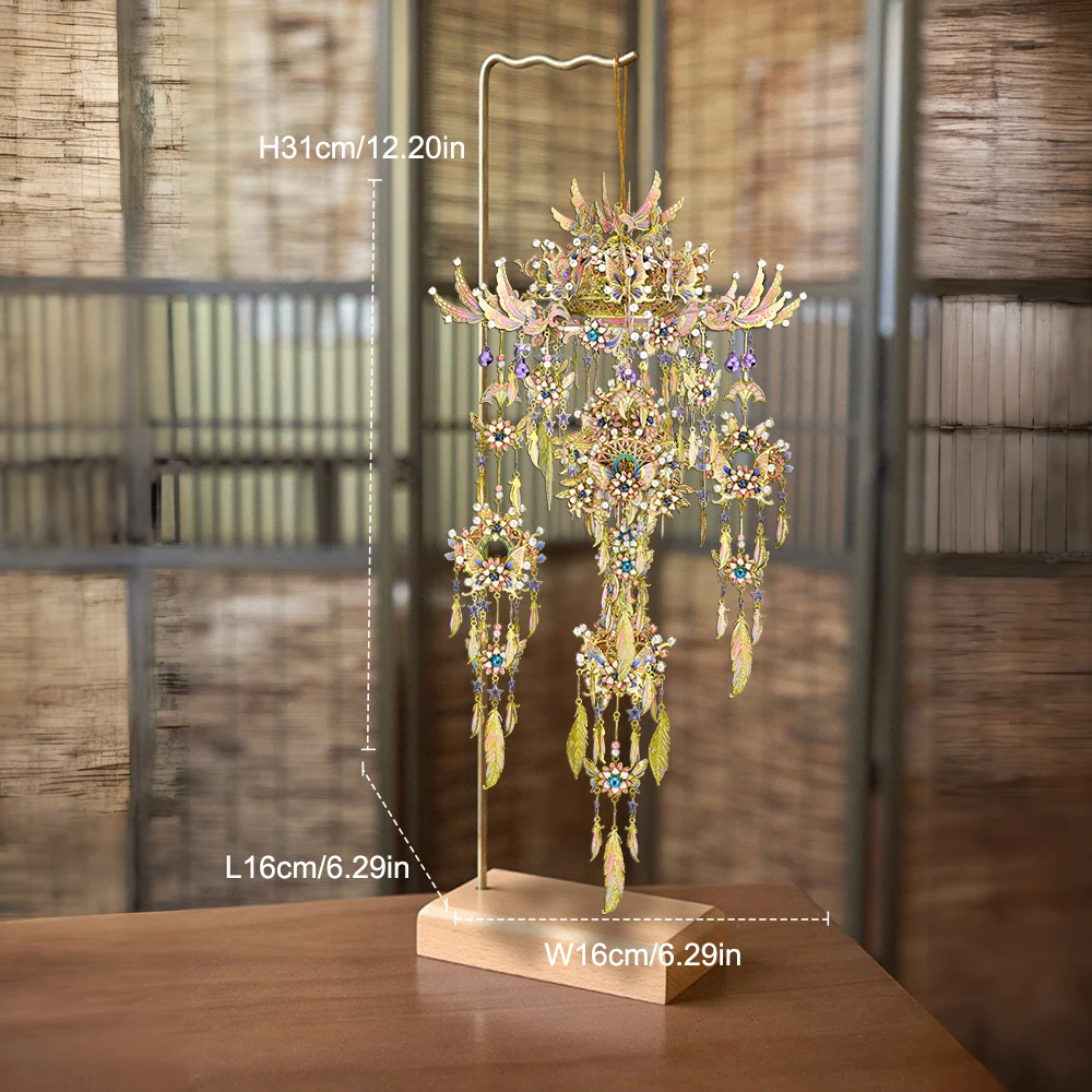 Piececool 3D Metal Puzzles Wind Chime of Romance Assembly Model Kits DIY Set Birthday Gifts for Adult 4