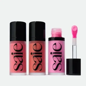 Home 20 Saie Liquid Blush Highlighter Contouring Illuminating Shimmer Powder Quick-drying Non-sticky Natural Facial Makeup Soft Texture