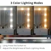55" W , Makeup Vanity with Charging Station, 15 Drawers with Lighted , 3 Lighting Modes, Brightness Adjustable, Makeup Vanities 4