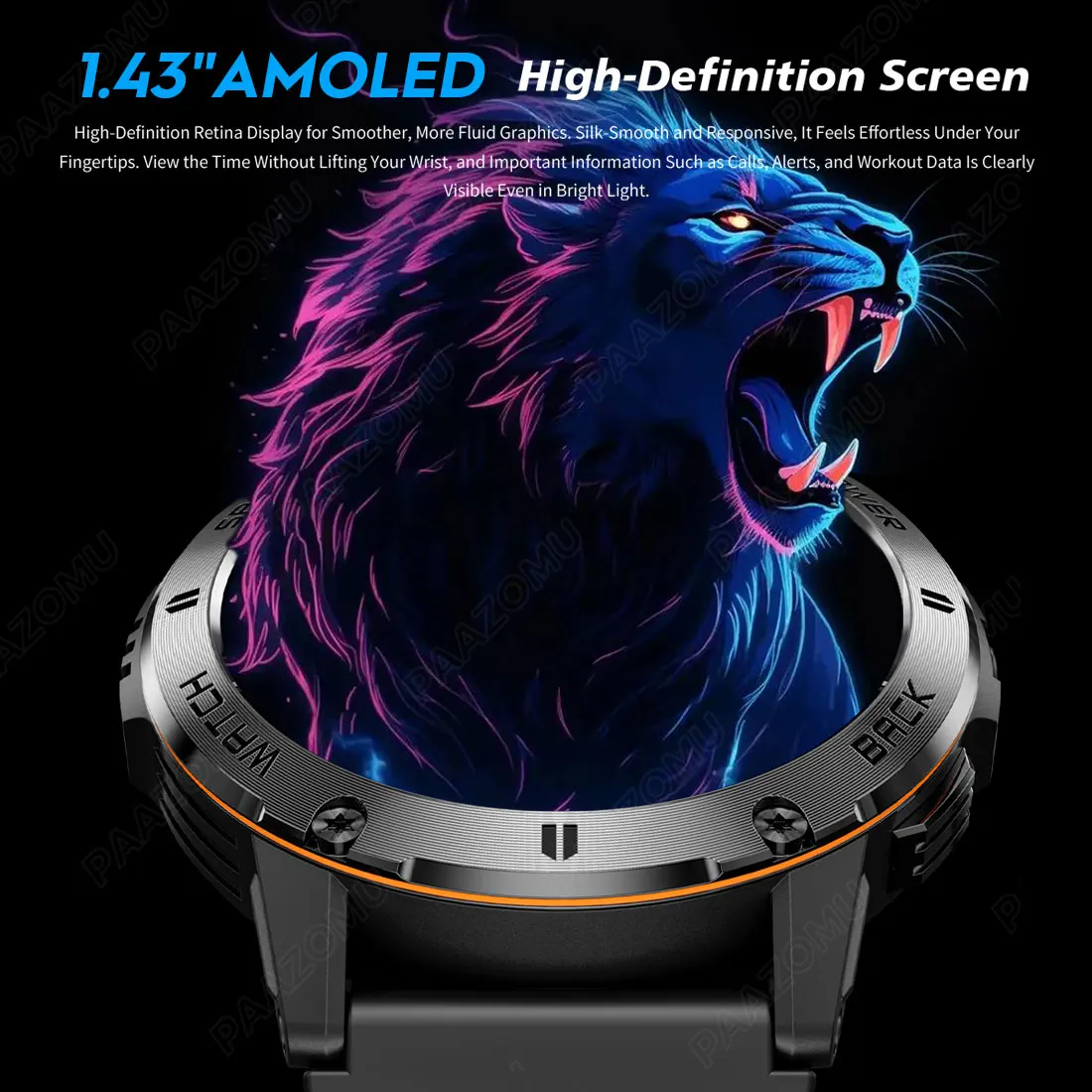 2026 Smart Watch Men's Watch Sport Health Tracker Compass Flashlight 400mAh Battery Bluetooth Call Waterproof Durable Smartwatch 2