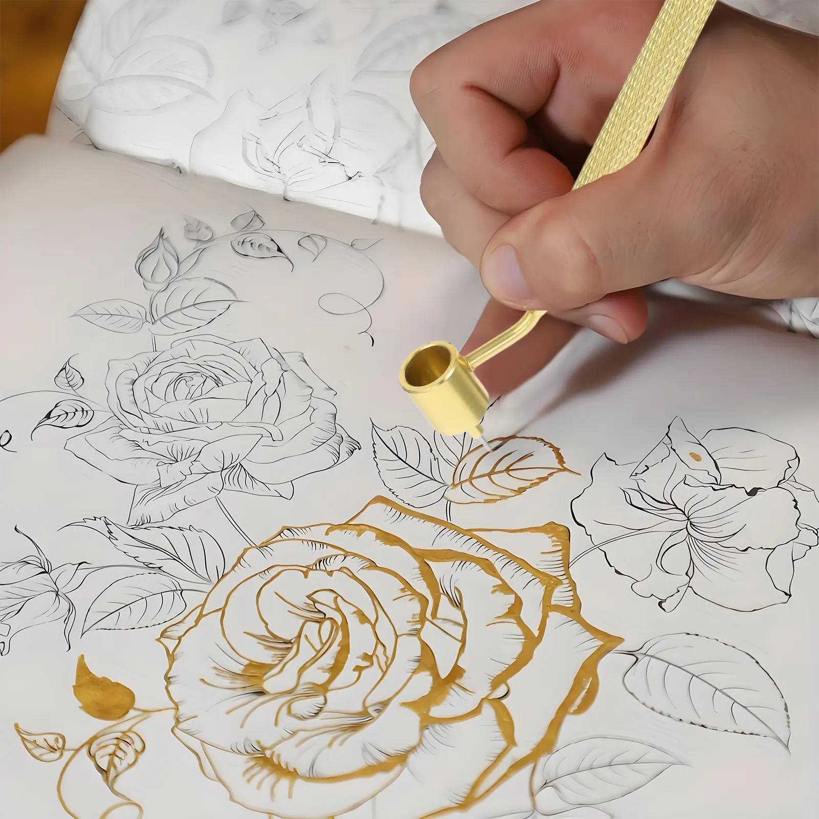 파인 라인 플루이드 라이터 페인트 애플리케이터 펜 0.5mm 미세 팁 스무스 잉크 펜 마스킹 플루이드 애플리케이터 정밀 아트 펜