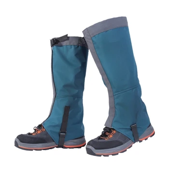 방수 다리 각반 조정 가능한 스노우 부츠 각반 하이킹, 걷기, 사냥, 등산을위한 따뜻한 신발 커버