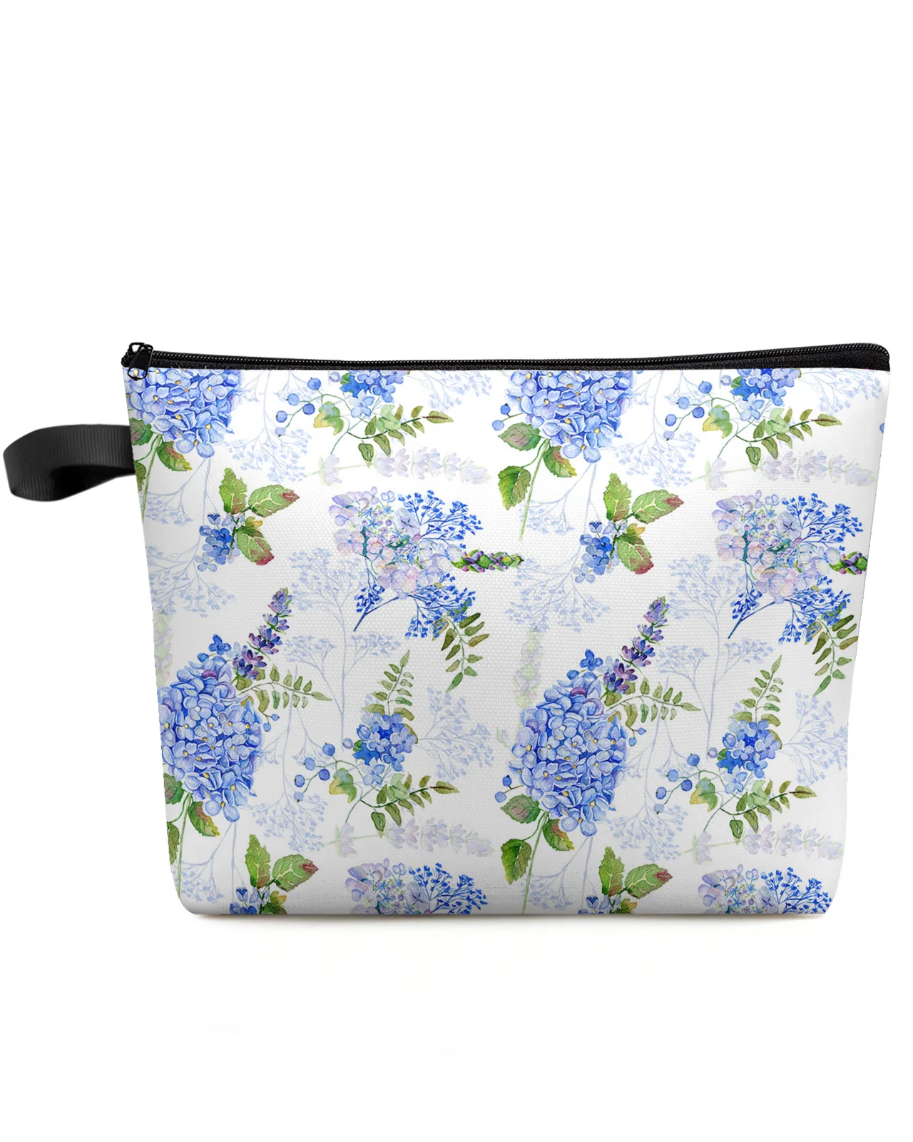 

Косметичка с акварельными листьями гортензии, клатч для подружки невесты, уличная дорожная косметичка для красоты, сумка для губной помады