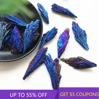 5-10g Raw Natural Rainbow Kyanite Titanium Quartz Crystal Cluster VUG Peacock Feather Mineral Specimen Healing Stone Home Decor 1