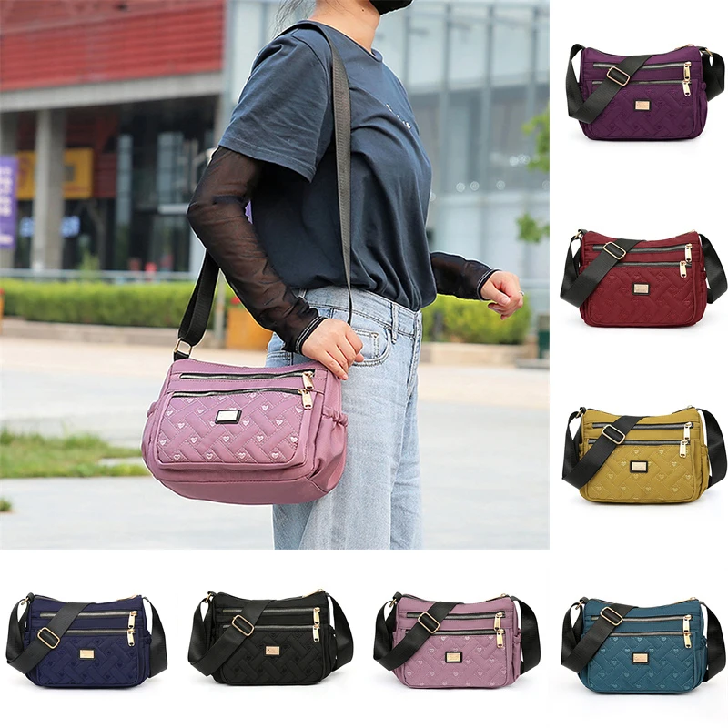 

Повседневная сумка через плечо для женщин, нейлоновая водонепроницаемая сумка-мессенджер для леди, дорожная холщовая Сумочка, подарок для мамы