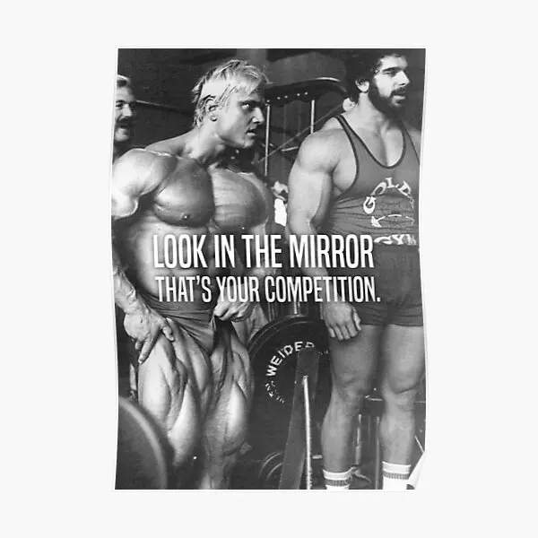 

Tom Platz ybuilding Quote Poster Wall Vintage Art Mural Picture Funny Room Home Modern Decoration Decor Print Painting No Frame