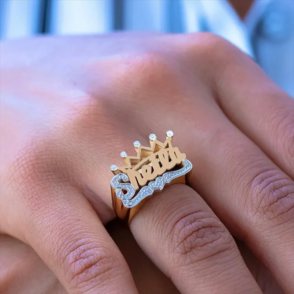 Personalizados Anillos Con Nombres Anillo De Plata Con Nombre