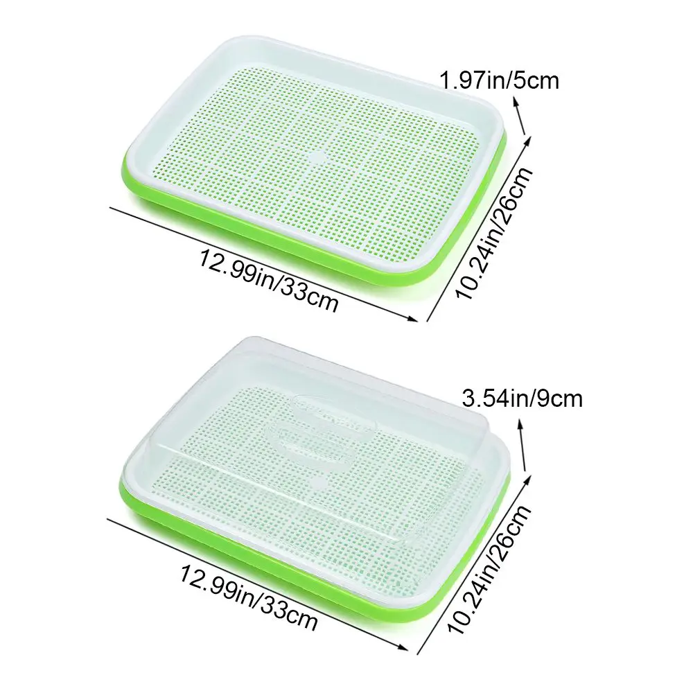 1pc Plastic Grow Nursery Pots Vegetable Soilless Nursery Trays Seed Germination Tray Seedling Sprout Plate Pots Tray