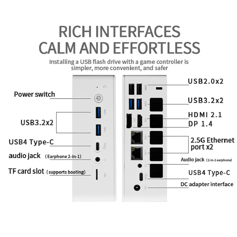 FIREBAT A8 Ryzen7 8845HS 16GB 512GB DDR5 WiFi6 BT5.2 USB4 AI