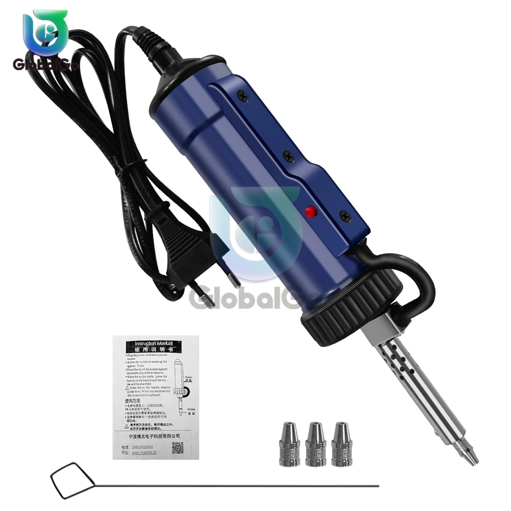 Automatic Desoldering Pump Vacuum Solder Sucker Tool Portable AC220V 30W Iron Tin Solder Removal Tool for DIY desoldering suction pump desoldering pump desoldering tool electrothermal solder sucker