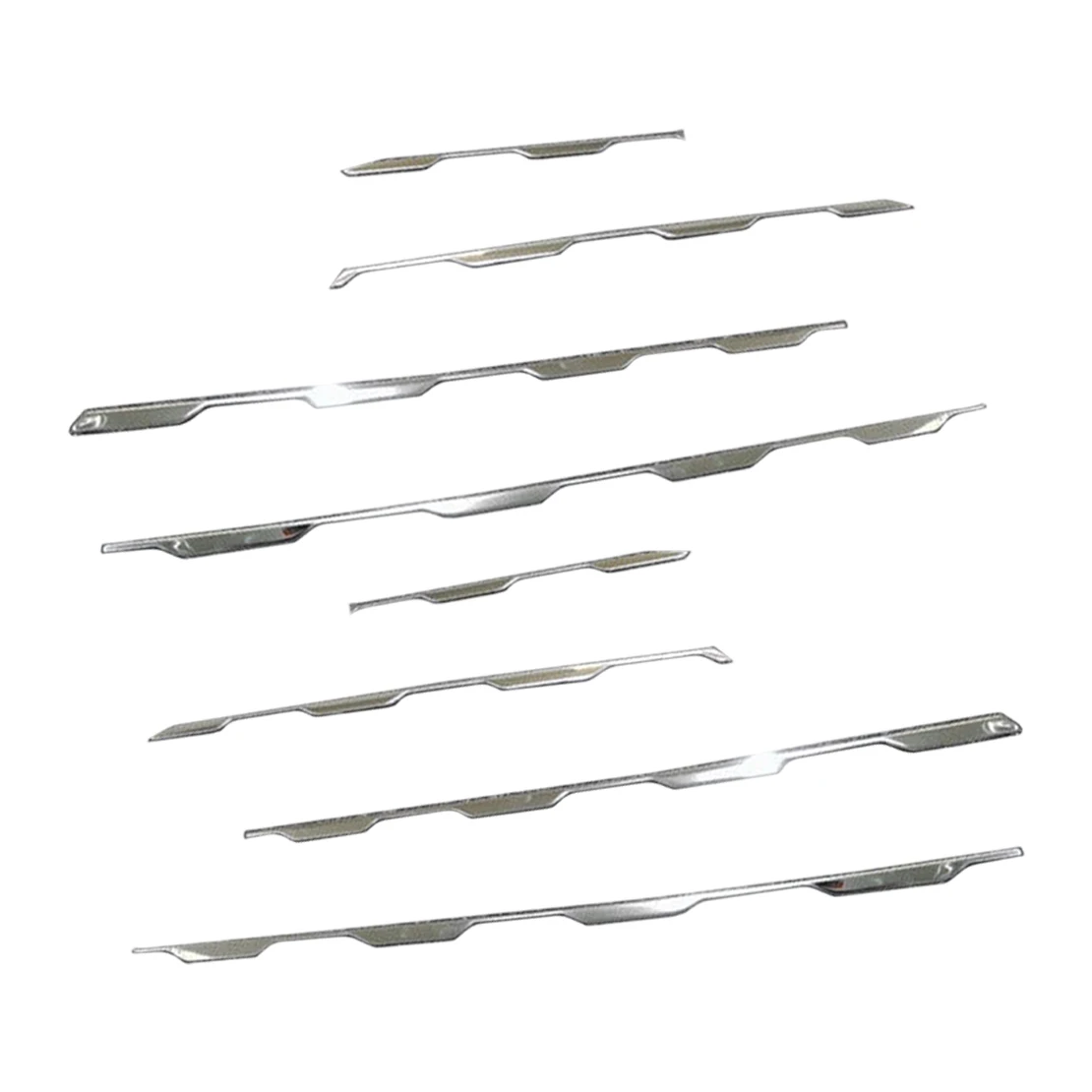 

Silver Stainless Steel Front Bumper Central Center Grille Cover Molding Trim Decal Decor Kit Fit for Toyota RAV4 2019-2022 2023