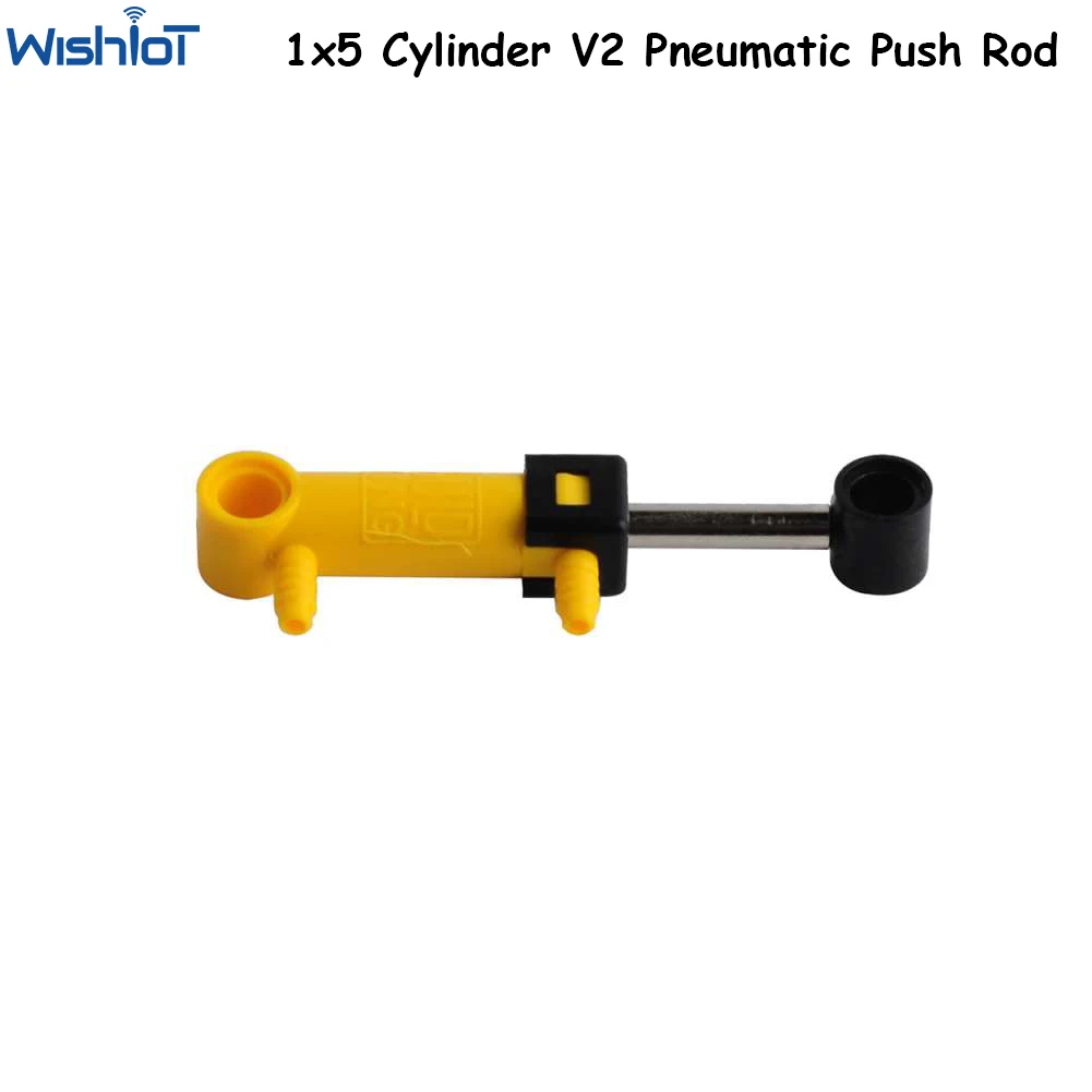 MOC 1x5 Cylinder V2 Pneumatic Push Rod Actuator High-technic Parts Building Block Compatible with legoeds 19475 19475c01 6099774