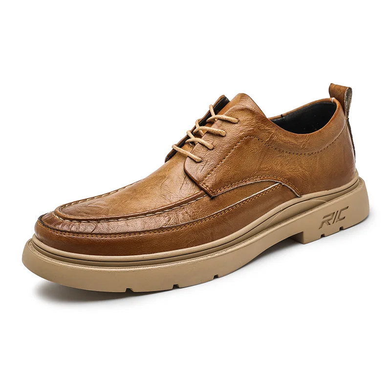 

Men's soft leather casual outdoor shoes, four seasons fashion leather shoes, fashion men's low-top leather shoes 38-45