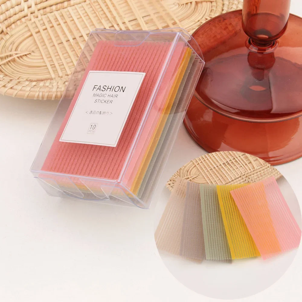 10pcs Hairdressing Hair Sticker Gripper Tape Hair Holder Paste Self-adhesive Hairpin Barber Acessories Styling Tools