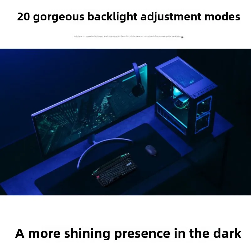 Retro tablet keyboard Bluetooth mechanical keyboard, mobile phone keyboard RGB green axis mechanical
