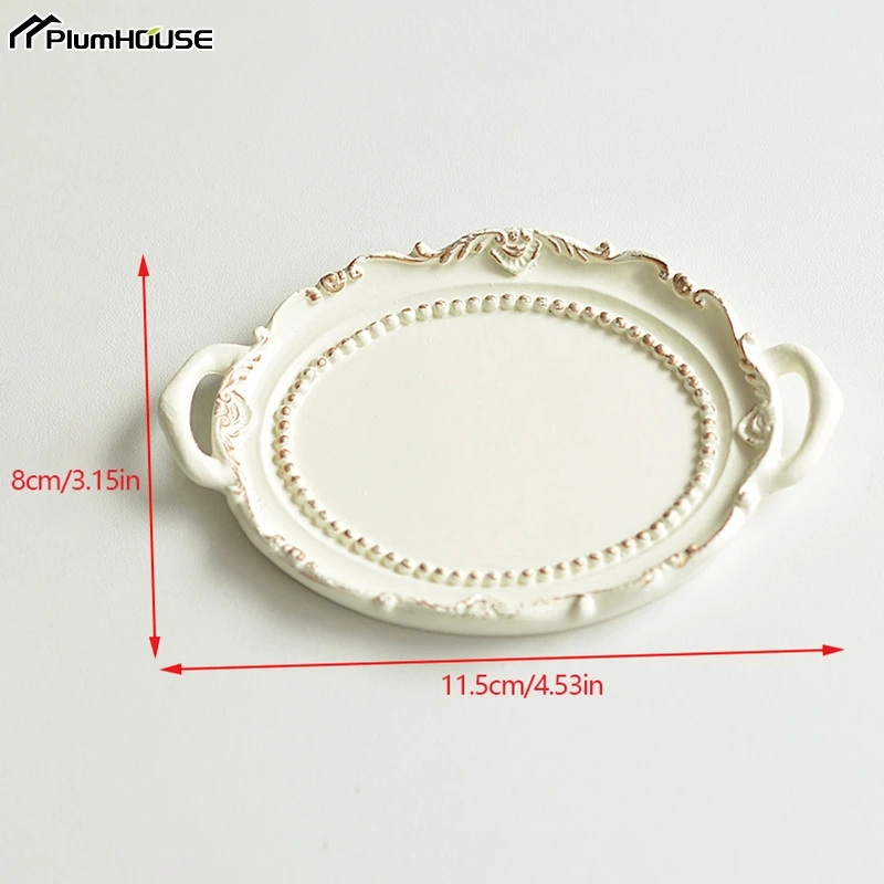 1Pcs Jewelry Plate Nordic Necklace Earrings Storage Tray Photo Props Jewelry Display Tray Room Aesthetic Decoration Accessories 5