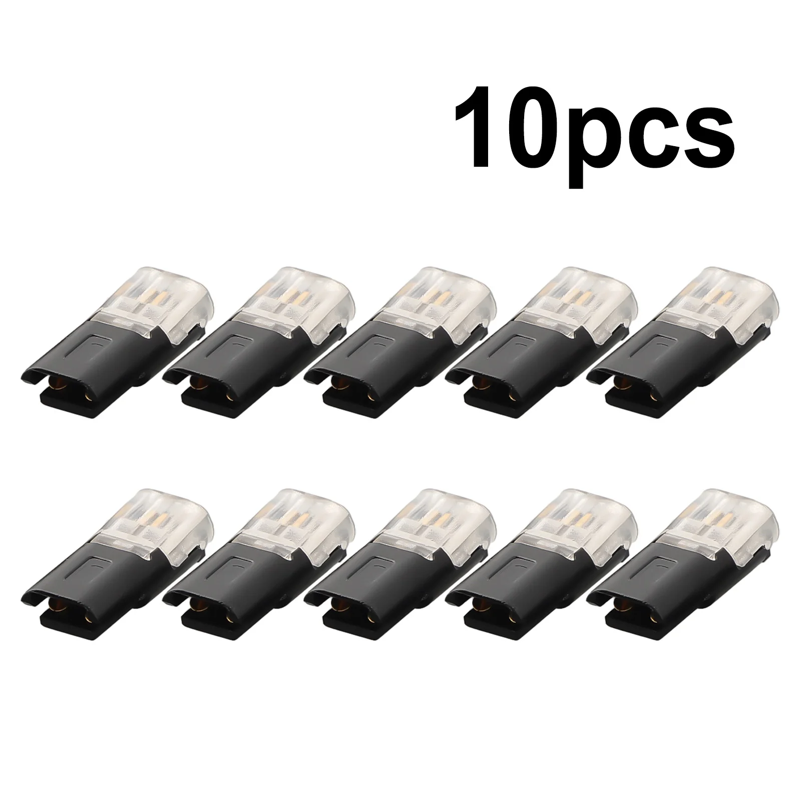 

Secure Plug-In Connector Terminal Connection 10pcs Double-wire Durable Versatile Convenient With Locking Buckle