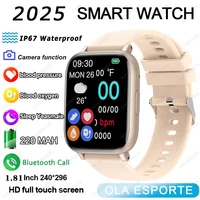 New Outdoor Sports Smart Watch For Men 1.81Inch Screen Bluetooth Call Waterproof Watch Blood Oxygen Health Monitoring Smartwatch