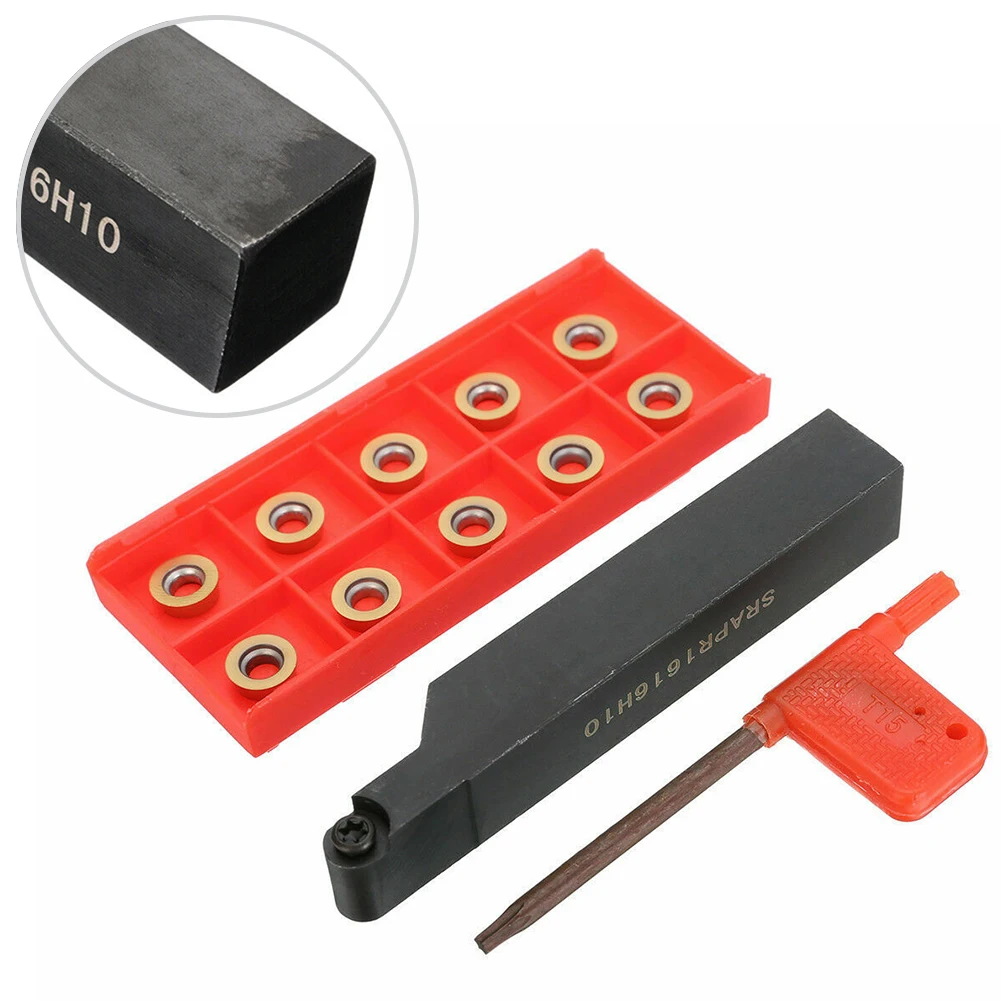 

SRAPR1616H10 16 мм держатель для внешнего токарного инструмента с ЧПУ 10 шт. RPMW1003MO круглые карбидные вставки Стандартный гаечный ключ с ЧПУ