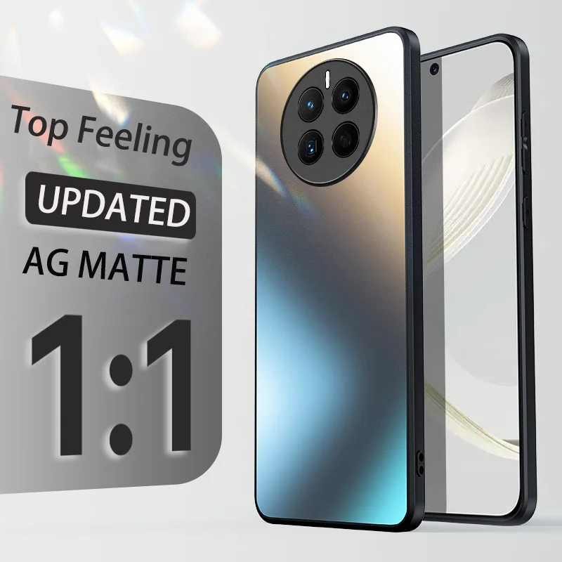Custodia protettiva rigida in silicone Celular Glitter AG per Huawei Mate 60 50 Pro mate 40 30 pro Pure Matte Frosted_voghion.com