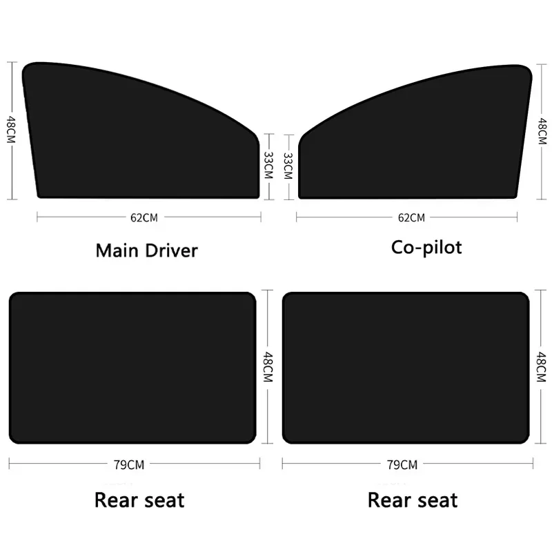 Magnetic Car Window Sunshade Cover Summer UV Protection Car Side Front Rear Window Mesh Curtain Protector Auto Accessories