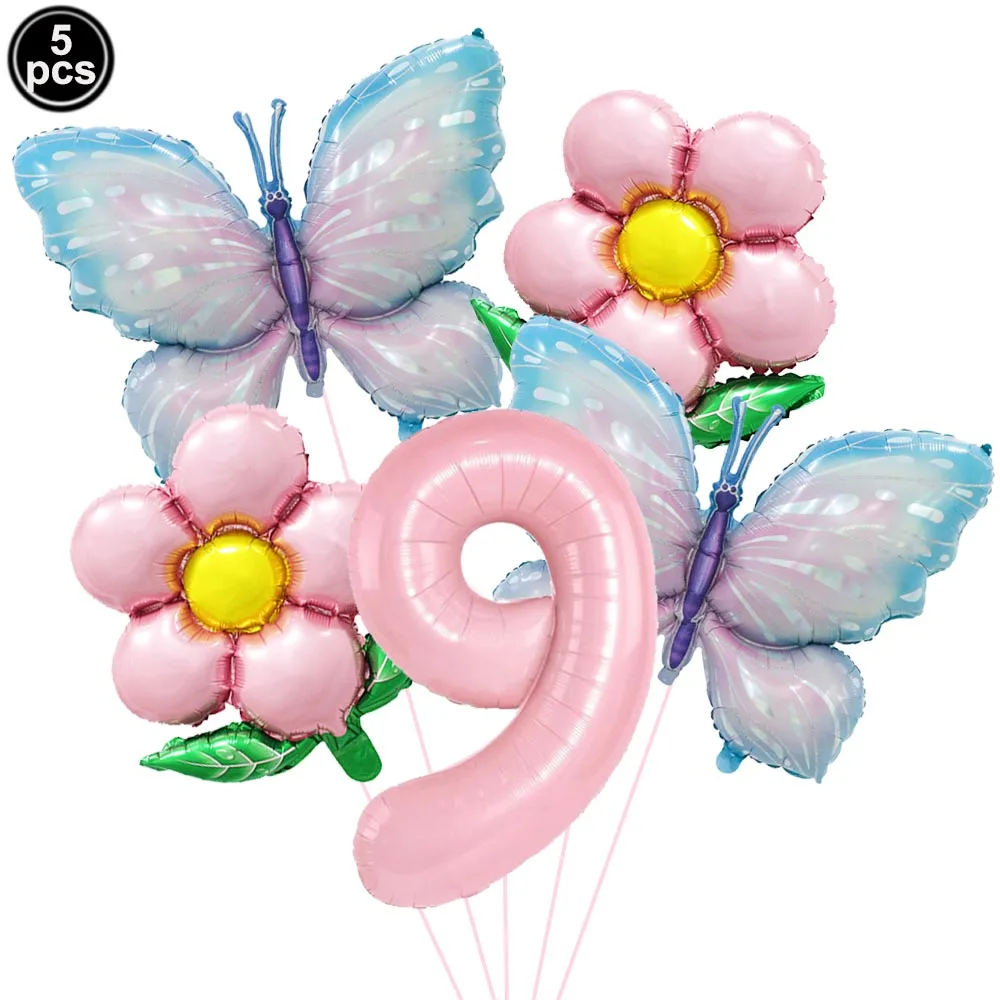 Colorful Butterfly Foil Balloon Set - Party & Event Decorations