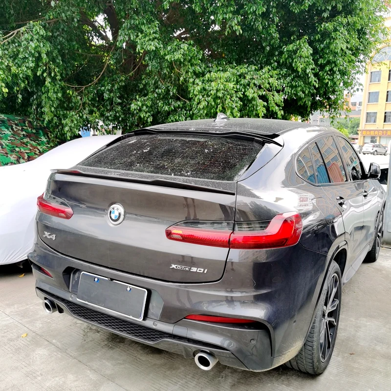 リアル カー ボンファイバーbmw X4 G02 2018 2019 2020 リアスポイラー屋根 トランク ブーツスポイラーメートルの 車 リアル カーボンファイバー リア ウイング トランク リップ テール