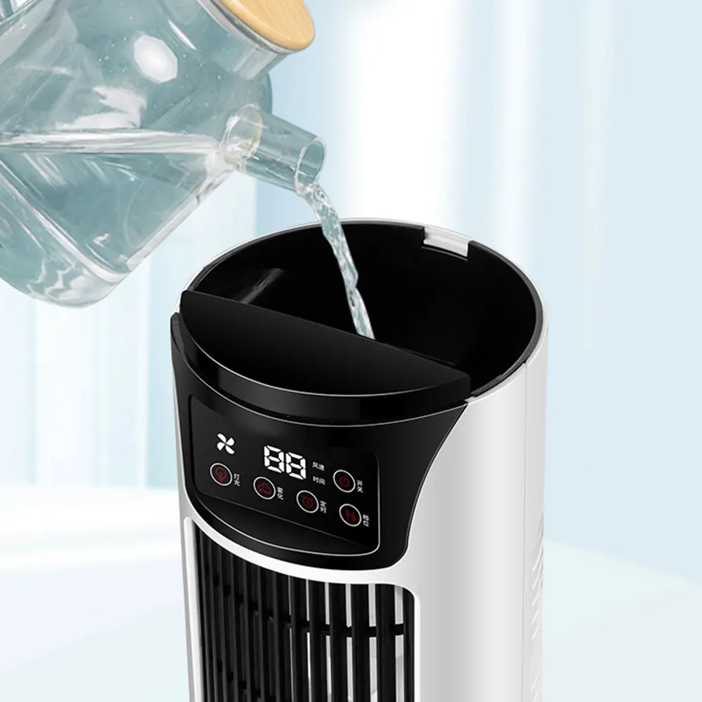 Portable Air Conditioner Fan 6H Timer Desktop Fan 300ML Water Tank Water Cooling Fan for Home Bedroom Office