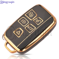 Premium Jingyuqin 5 - Button TPU Auto Key Shell Case Cover (Black)