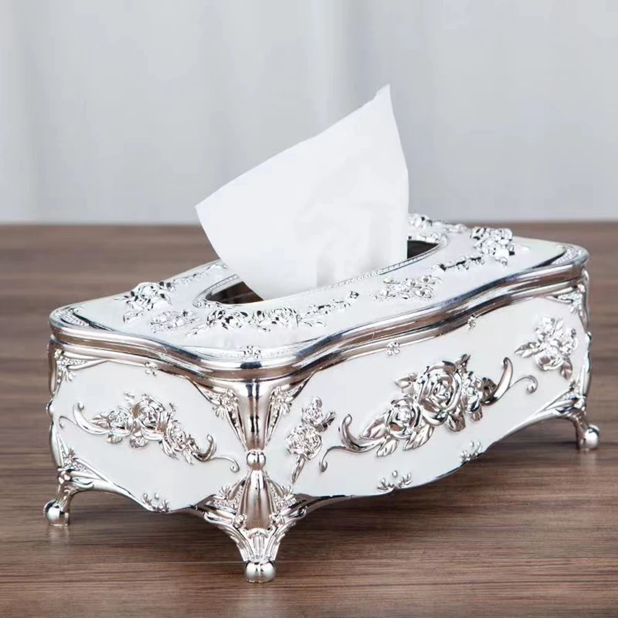 European tissue box, high-end hotel restaurant napkin extraction box, kitchen and living room tabletop tissue storage box 3