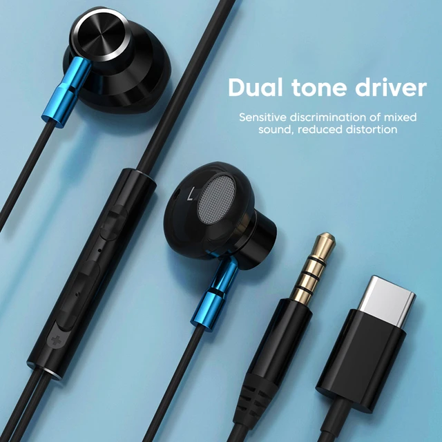 Auriculares Xiaomi cable tipo C dual driver