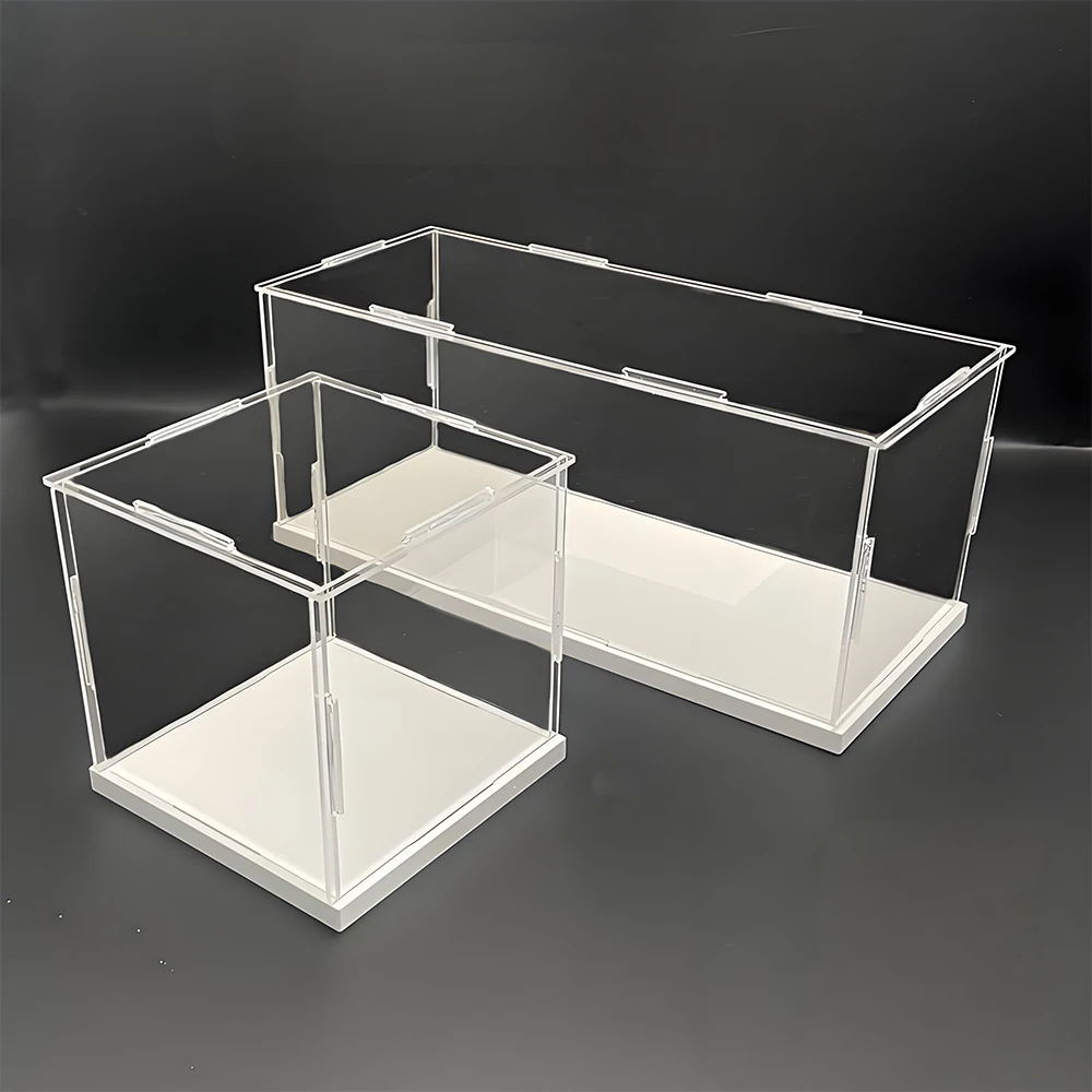 New Acrylic Box for Custom Bobblehead,Display Dolls on Table,Protective Dustproof Case for Collections 2