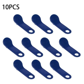 10Pcs RW1990 iButton Cards with Keyring Hole Rewritable for Touch Memory Card Electronic Keys for Door Access Syste 1