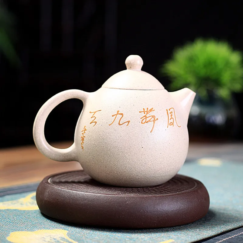 Raw Ore Dahongpao Dragon Egg Teapot Chinese Yixing Handmade Tea Kettle Purple Clay Filter Beauty Tea Pot Tea Sets Accessories